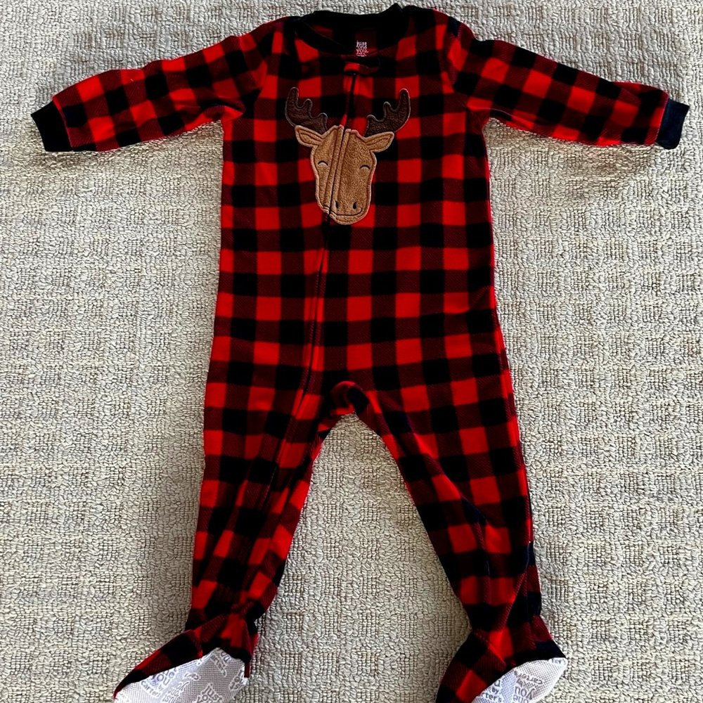 Carters Toddler Christmas Zip Up Fleece Footed Pajamas - 2T